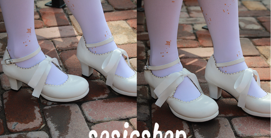 Sosic - Qing Mengnuo - Elegant Lolita Satin High Heel Handmade Shoes