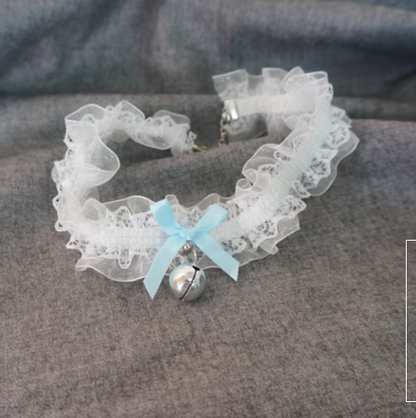 MaoJiang Handmade - Kawaii Lolita Lace and Bell Choker