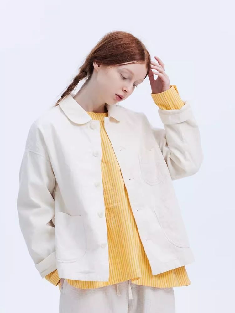 Small Round Collar Casual Short Thin Jacket【s0000007955】