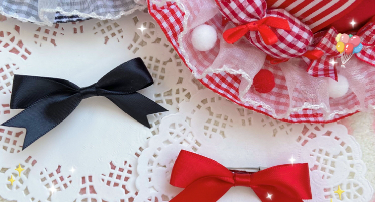 Bear Doll - Kawaii Lolita Bow Brooch and Hair Clip