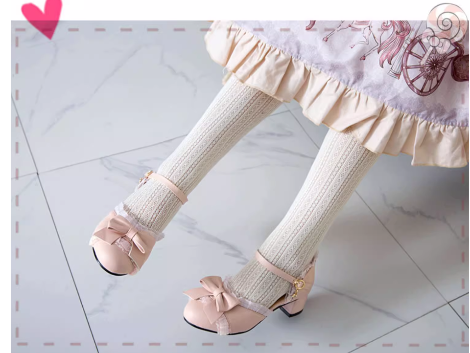 Yana - Sweet Lolita Shoes Round Toe Students Chunky Heel