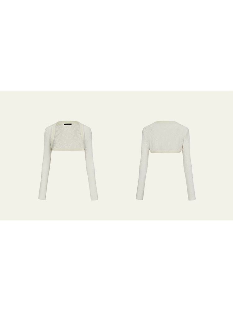 Jacquard Shawl with Dress Short Top【s0000008193】