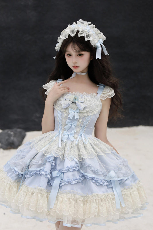 Sugar Girl - Dream Whisper Butterfly - Ballet-Inspired Sweet Lolita JSK Dress