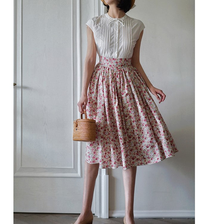 Brooklyn Sweetheart Floral Vintage Skirt