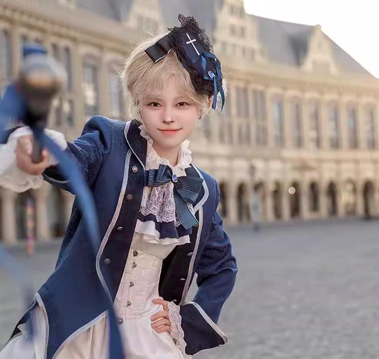 CastleToo - Coffin of Pilgrimage - Medieval European Ouji Lolita Shirt & Pants Suit