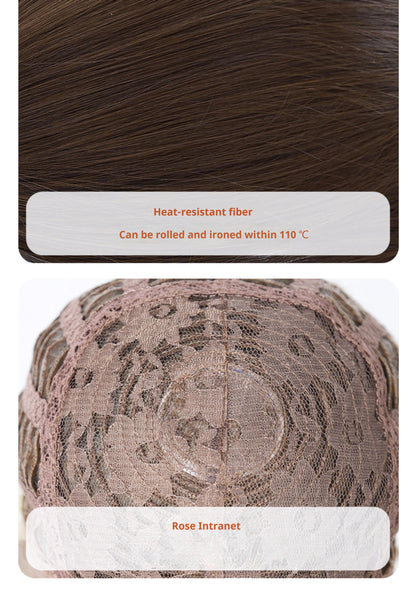 Sinwavy - Fairy Tale Town - Classic Lolita Wig Dark Brown Roman Curly Double Ponytail Wig