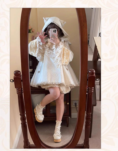 LizBird - Reincarnation of Time - Elegant Lolita OP Set with Waist-Cinching and A-Line Styles