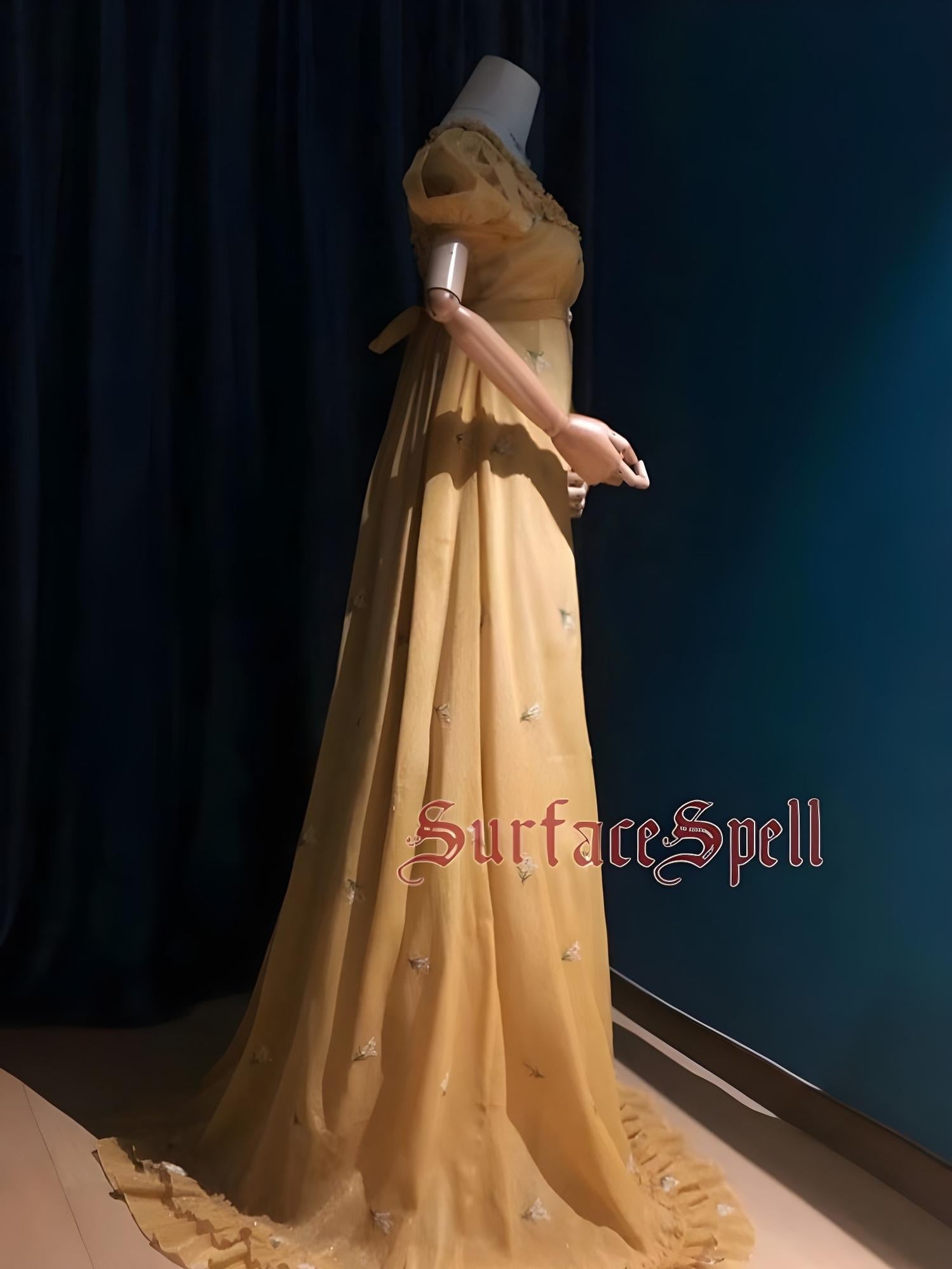 Surface Spell - Spring Rendezvous - Vintage Lolita OP Dress Embroidered Empire Waist Dress