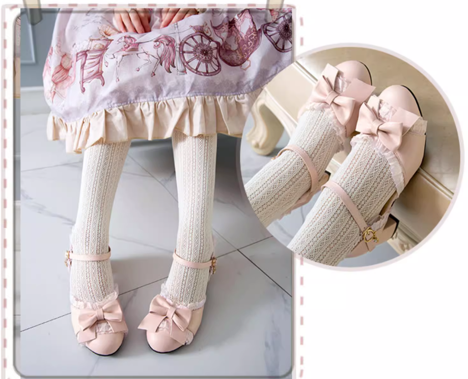 Yana - Sweet Lolita Shoes Round Toe Students Chunky Heel