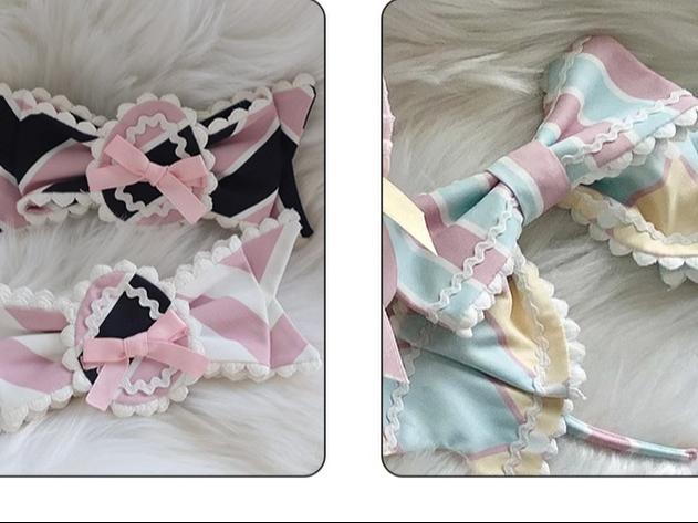 Sakurahime - Werid Theatre - Sweet Lolita Blackpink Stripe OP