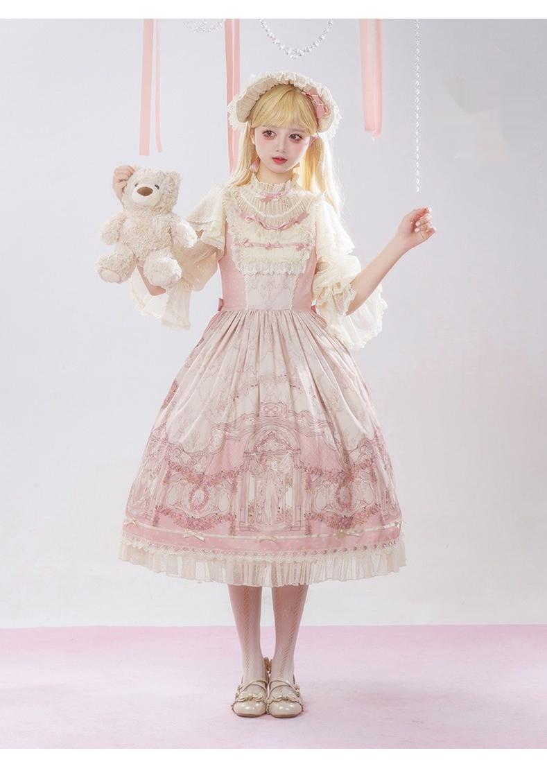 Urtto - Rococo - Spring Vintage Doll Lolita OP Dress with Light Upper