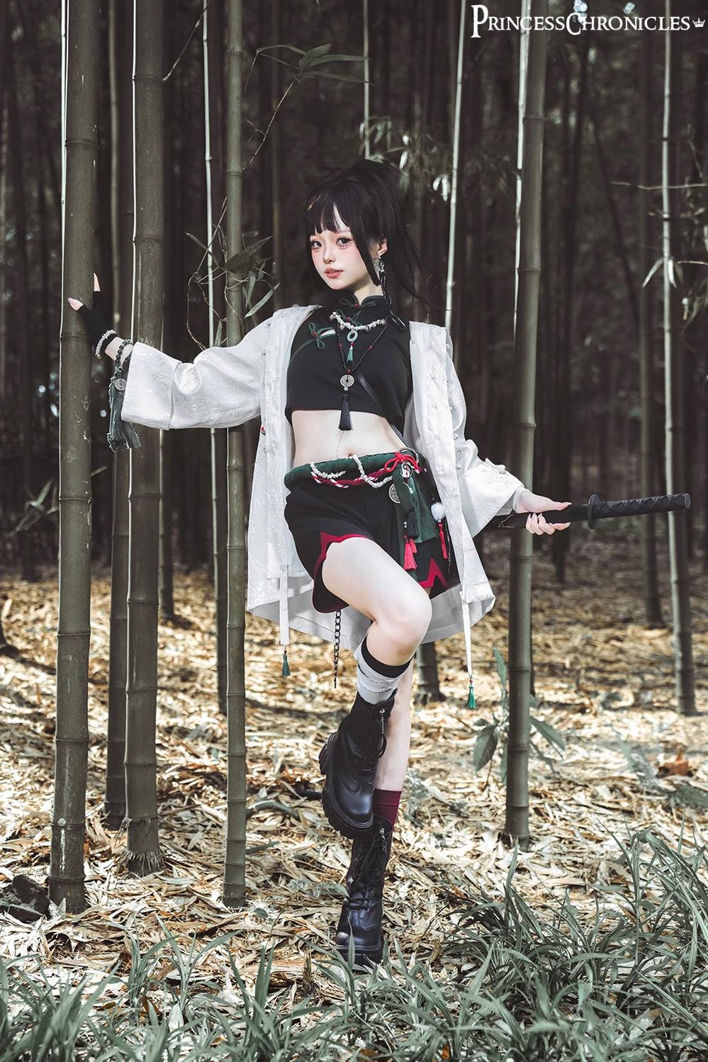 Princess Chronicles - Bamboo Panda - Han Lolita Shirt Full Set Chinese Style Unisex Set