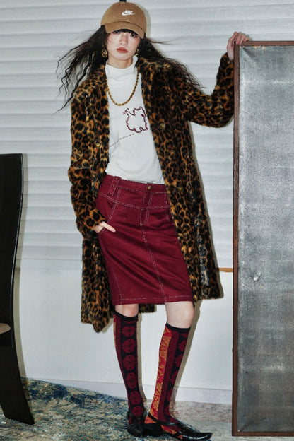 Casual Puppy Design Crewneck Top