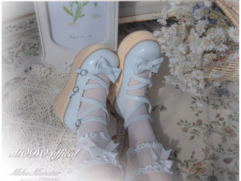 MODO - Sweet Lolita Round-Toe Platform Shoes