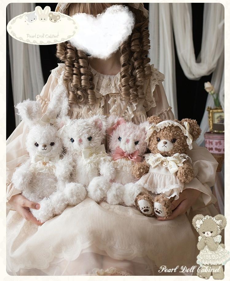 Mademoiselle Pearl - Pearl Doll Cabinet - Kawaii Lolita Plush Doll Bag with Outfit