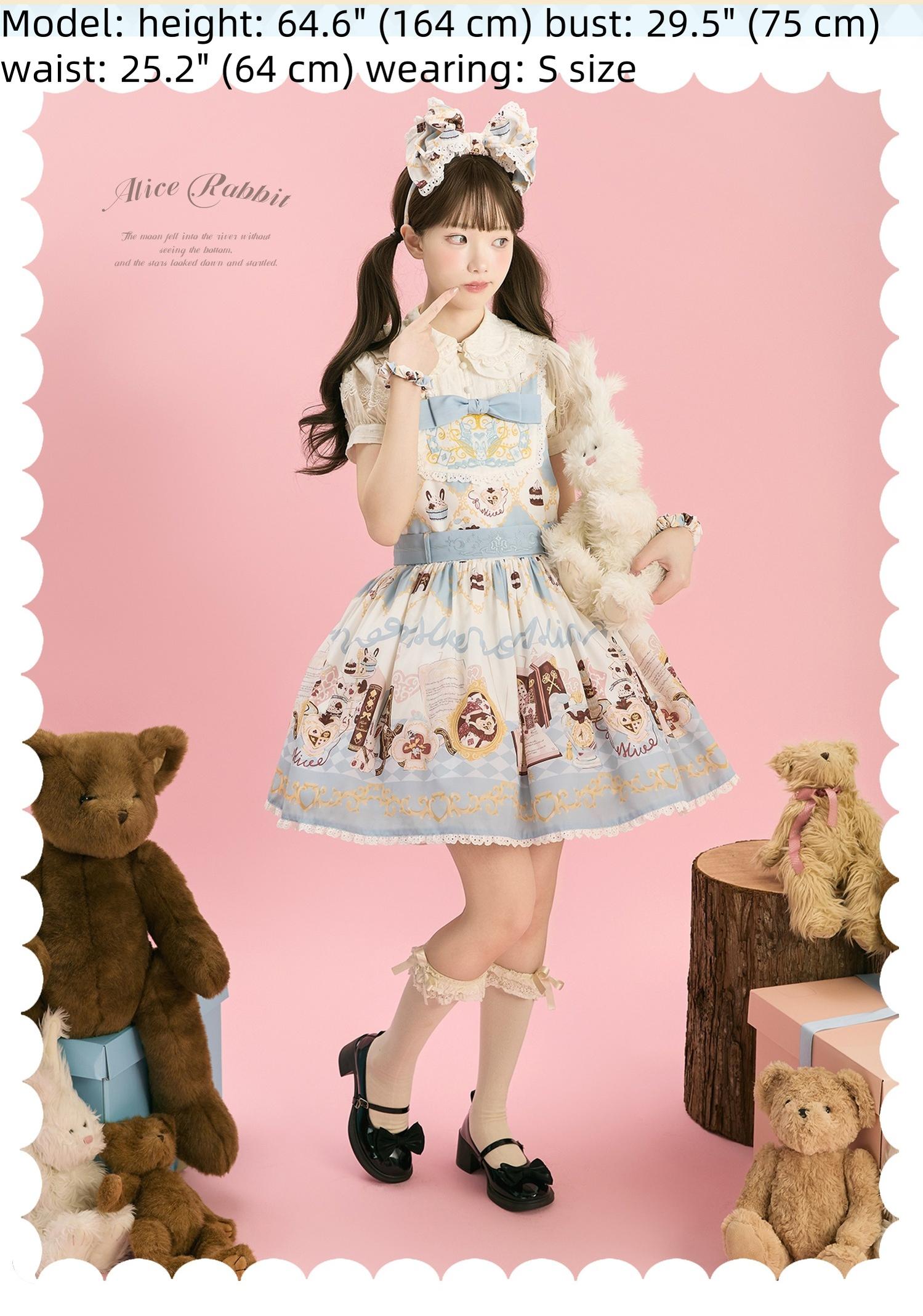 Sweet Dream Sheep - Alice Cat - Printed Kawaii Lolita Dress