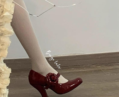 Bingo Lulu - Retro Sweet Lolita Shoes Mary Jane Lolita High Heels