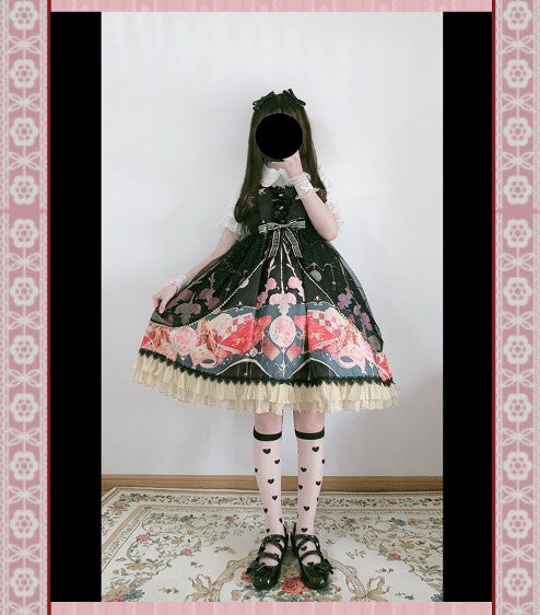 Strawberry Witch - Clock Encounter - Summer Lolita JSK Dress