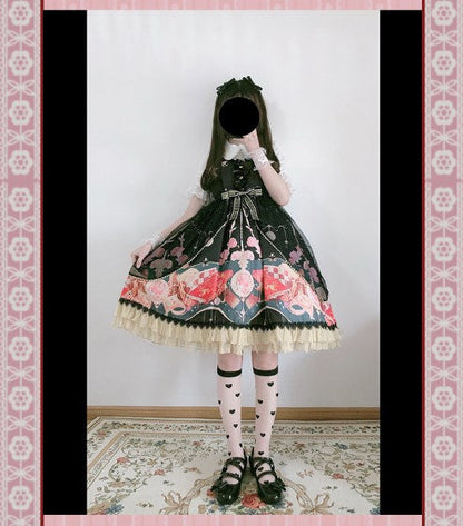 Strawberry Witch - Clock Encounter - Summer Lolita JSK Dress
