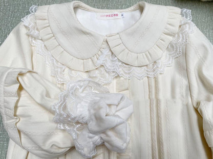 MIST - Cream Sweetheart - Kawaii Lolita Long-sleeve Blouse Multicolors