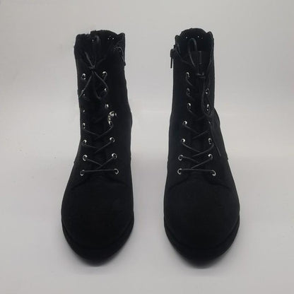 Antaina - Retro Lolita Shoes High Heel Suede Shoes Petal Shaped Topline Customized