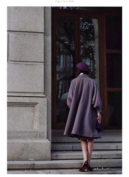 Western lady classical wool coat