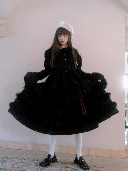 Lace Delicate Missy Long Half Skirt【s0000004906】