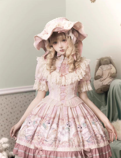 Bolero - Liliana Cat - Sweet Lolita Gorgeous OP Dress with Soft Lace & Organza