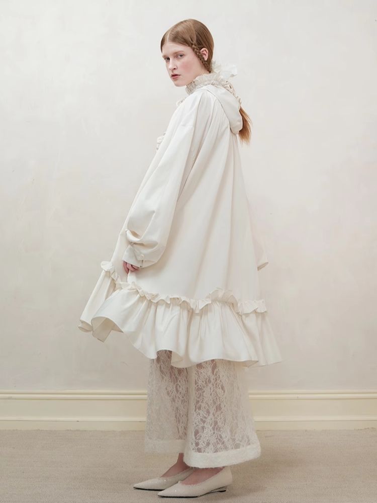 Lace Splicing Semi-sheer Halter Dress【s0000008194】