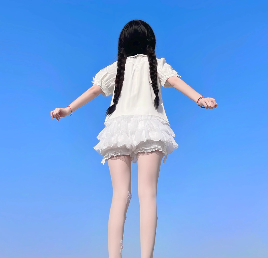 DMFS Lolita - Daily Lolita Bloomers Safety Anti-Flash Lace Shorts