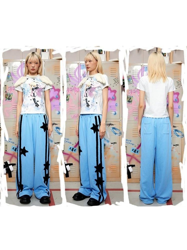 Angel Print Wings T-Shirt【s0000003158】