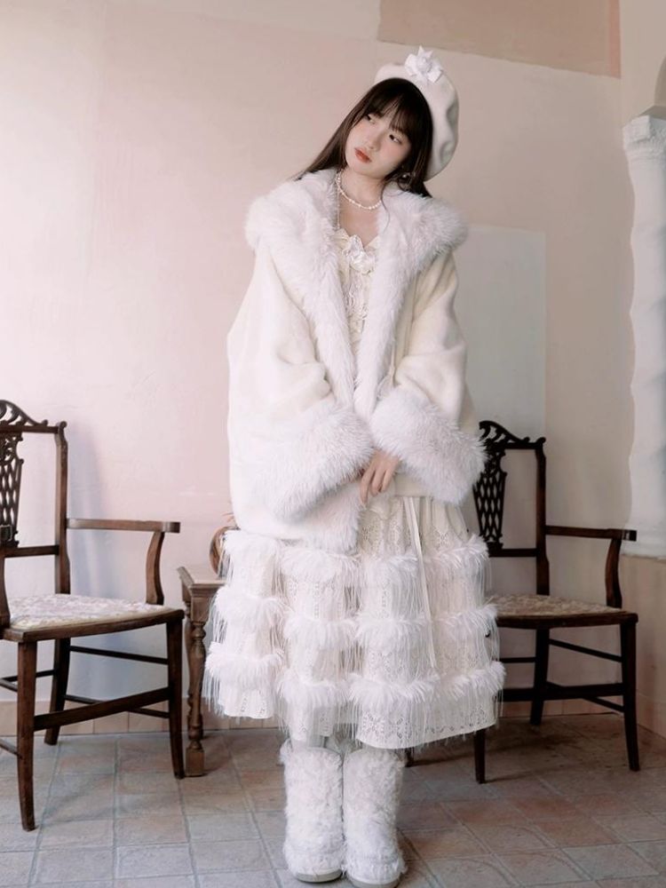 Lace Delicate Missy Long Half Skirt【s0000004906】