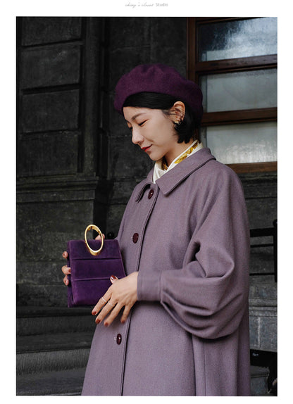 Western lady classical wool coat