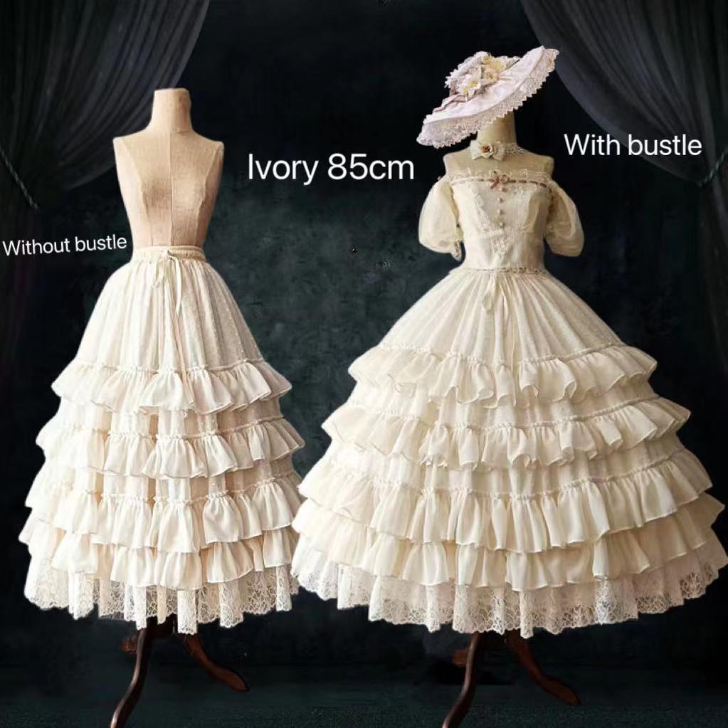 Teddy Bear - Wedding Lolita Petticoat Princess Underwear Extended Base Skirt