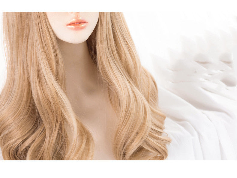 Sweet Lolita Long Culy Blonde Synthetic Wave Wig