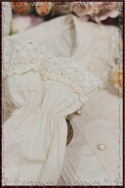 Tiny Garden - Cotton Retro Lace Lolita Blouse