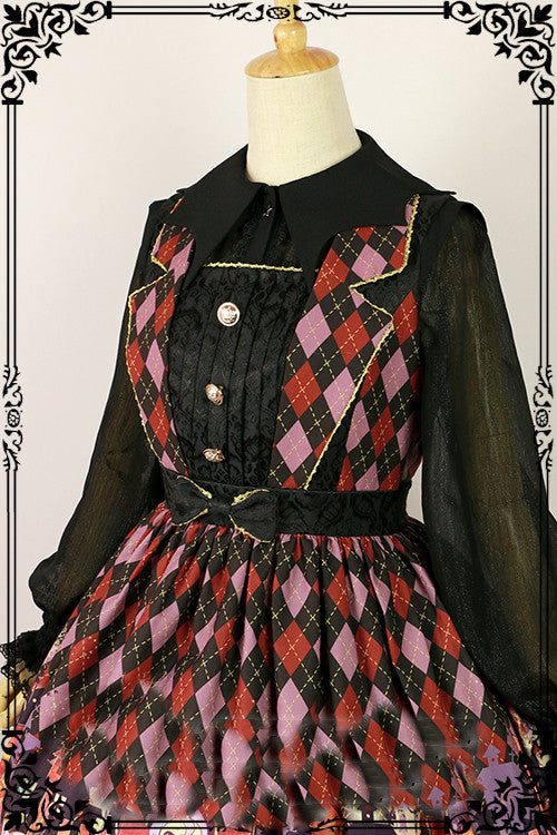 Fanzy Fantasy - Halloween Lolita Shirt Gothic Bat Collar
