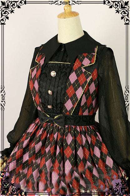 Fanzy Fantasy - Halloween Lolita Shirt Gothic Bat Collar