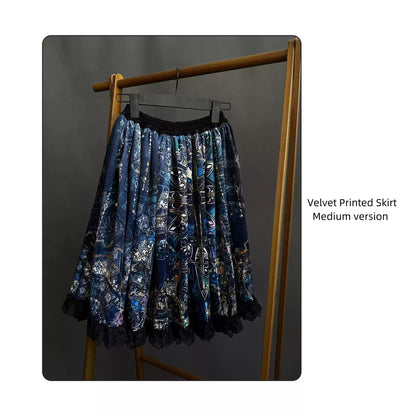 SUSIN - Night Traveler - Classic and Elegant Gothic Dress with Colorful Window Prints