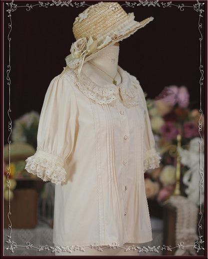 Tiny Garden - Antique Doll - Kawaii Cotton Lolita Blouse