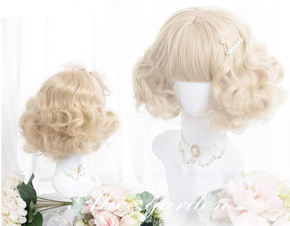 Alicegarden - Kawaii Casual Lolita Blonde Curly Wig