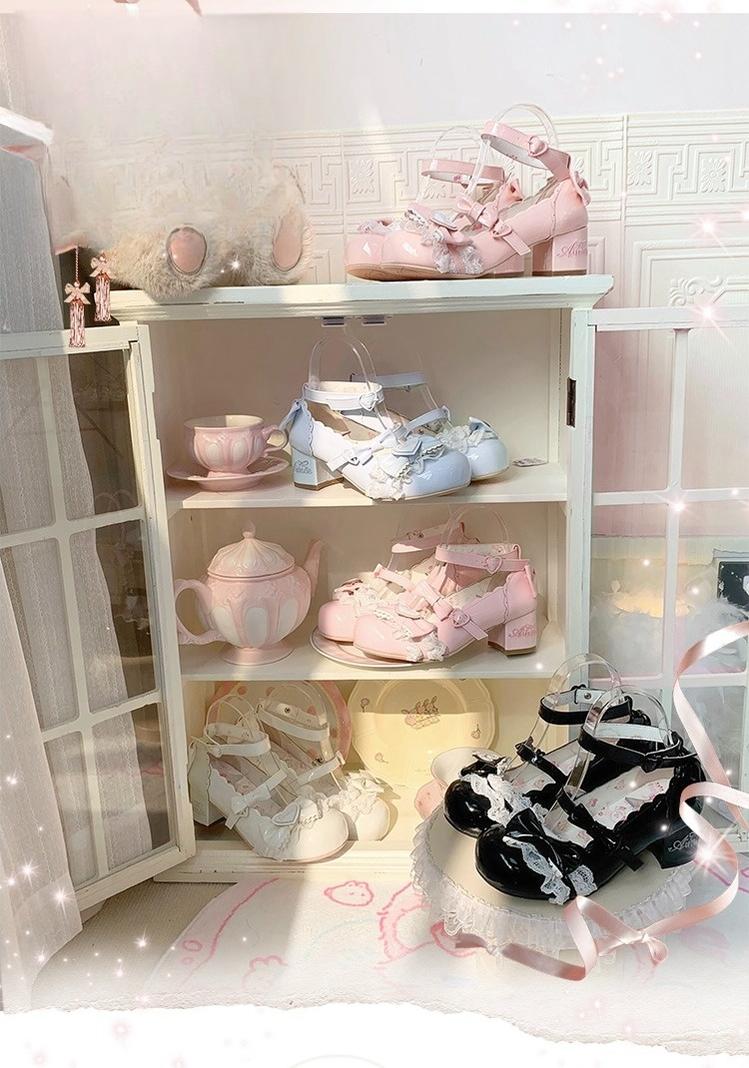 Aimee - Sakura - Sweet Lolita Heels Cute Mid-heel Mary Jane Shoes
