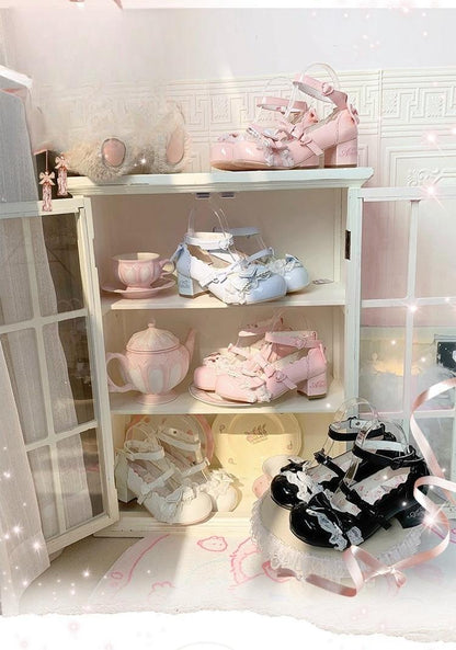 Aimee - Sakura - Sweet Lolita Heels Cute Mid-heel Mary Jane Shoes
