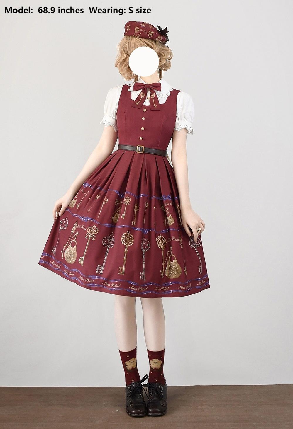 Miss Point - Antique Key - Elegant Lolita JSK Retro Lolita Dress