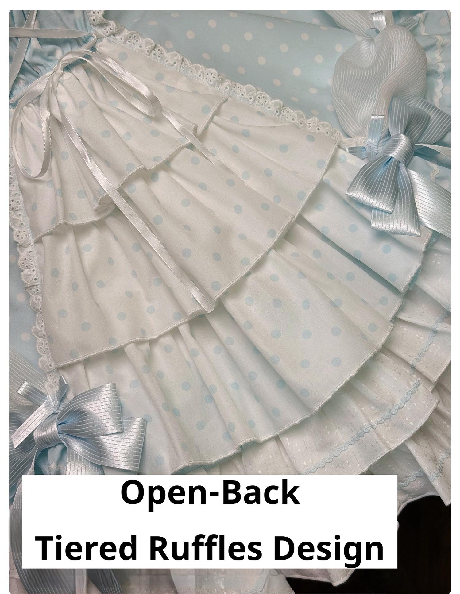 Alice Girl - Old School Polka Dots - Halter Neck Sweet Lolita OP Dress