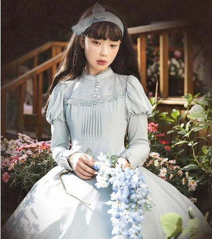 KINOKOKO - Aslan Blessings - Classic Lolita OP Seven-panel Slim Fit Dress with Cape