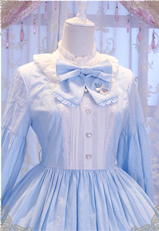 Chess Story - Vintage Lolita Long Sleeve OP Dress