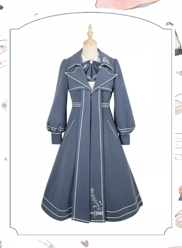 Chunlv Lolita - Book of Lies - Elegant College Style Princess JSK Set