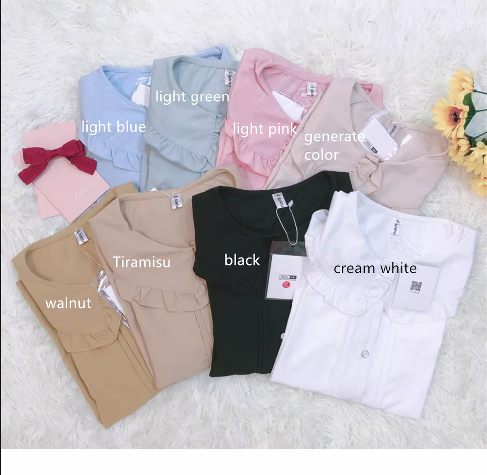 Niu Niu - Plus Size Lolita Blouse, Oversized Short Sleeve Shirt