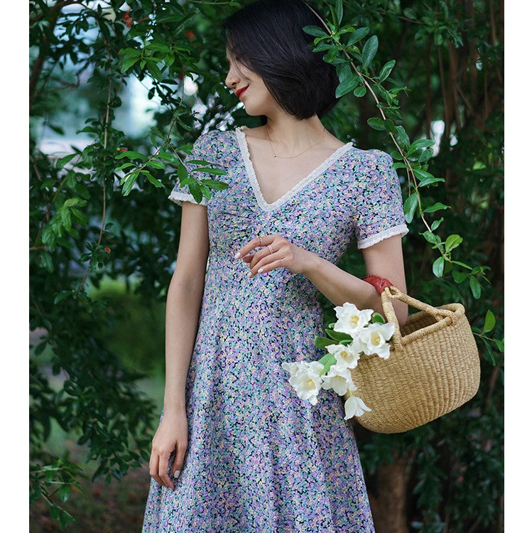 Floral vintage dress